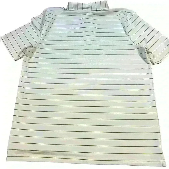 Over Under Men’s Performance Golf Polo Size XXL 2XL Blue Stripe USA Made Wicking - Picture 2 of 7